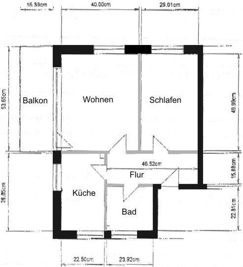 Etagenwohnung Bargteheide - 2 Zimmer, 62 m&sup2;, 746&euro; | Angebot:26065997