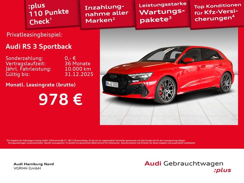 Audi RS3 1.890 km 75.970 € Hamburg 22419