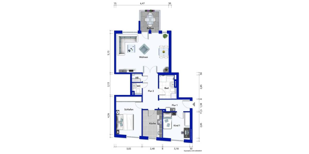 Etagenwohnung Hamburg Ottensen - 3 Zimmer, 85 m&sup2;, 735.000&euro; | Angebot:25987384