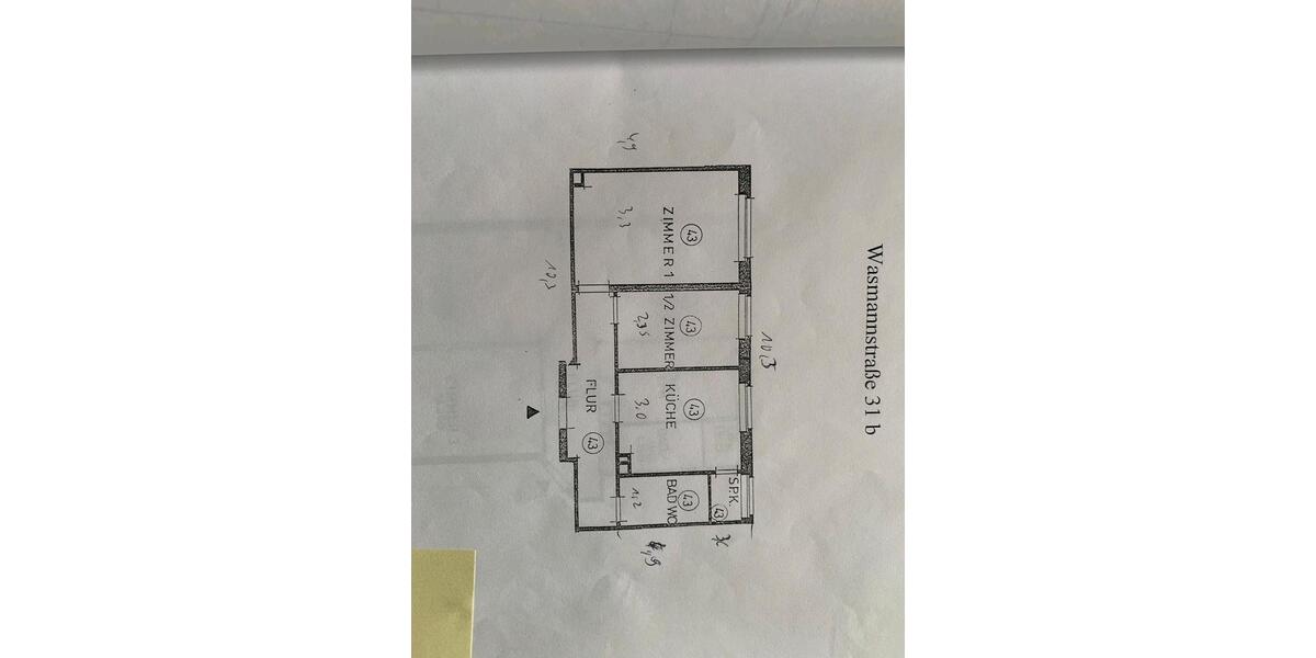 Etagenwohnung Hamburg Barmbek-Nord - 2 Zimmer, 51 m&sup2;, 290.000&euro; | Angebot:26882167