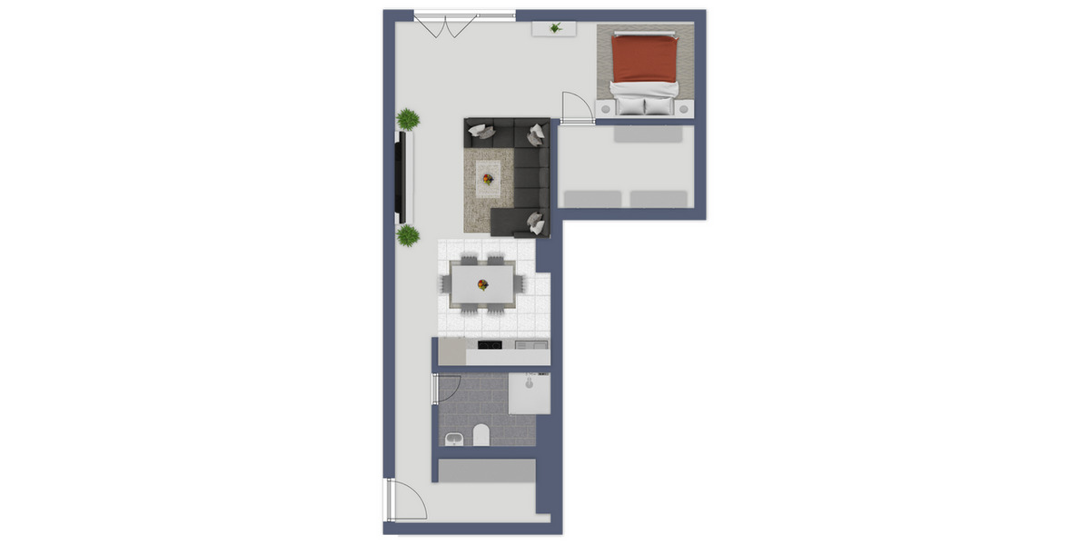 Etagenwohnung Hamburg Alsterdorf - 1 Zimmer, 67 m&sup2;, 1.412&euro; | Angebot:25306628