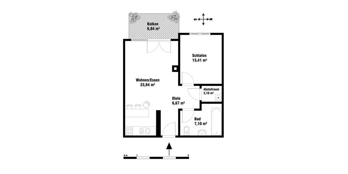 Moderne KFW-70 2-Zimmer-Wohnung in Schnelsen 2 zimmer