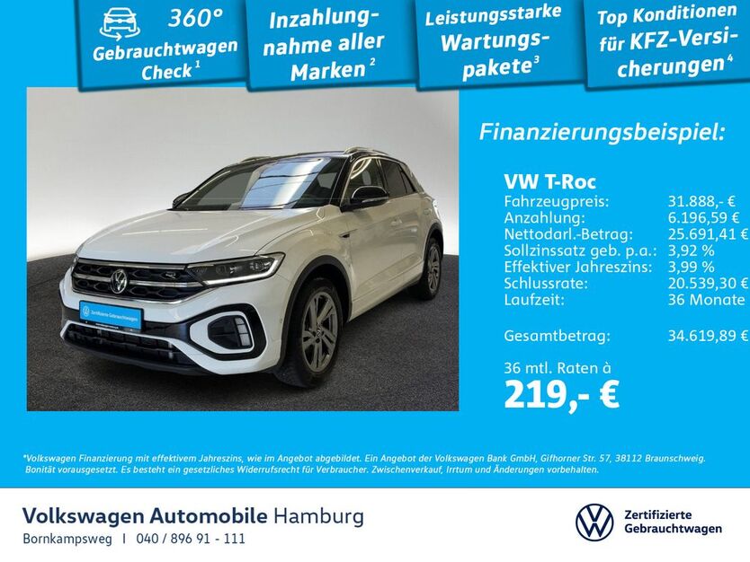 VW T-Roc 25.780 km 31.888 € Hamburg 22761