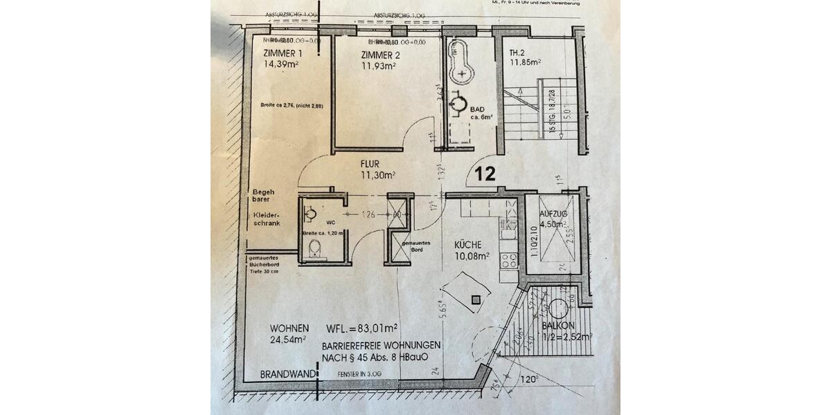 Etagenwohnung Hamburg Sternschanze - 3 Zimmer, 83 m&sup2;, 799.000&euro; | Angebot:26802908