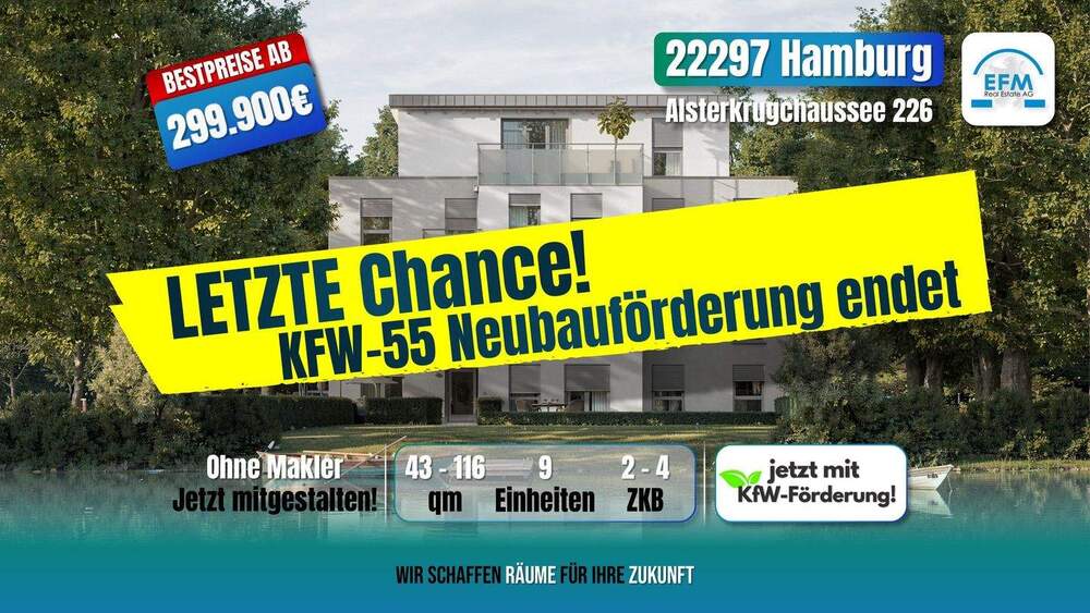 Etagenwohnung Hamburg Alsterdorf - 4 Zimmer, 759.900&euro; | Angebot:26501913
