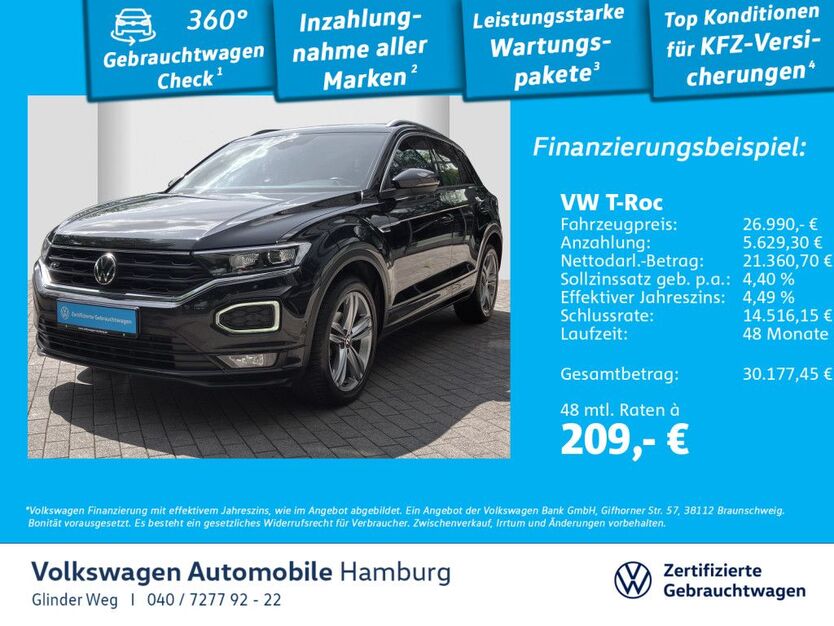VW T-Roc 42.681 km 25.590 € Glinde 21509