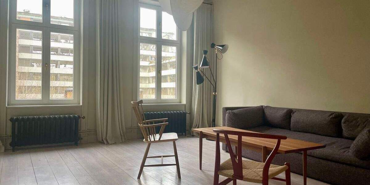 Etagenwohnung Hamburg Rotherbaum - 3 Zimmer, 104 m&sup2;, 3.500&euro; | Angebot:25732059