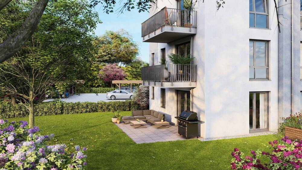 NEUBAU: JOLIE | Erdgeschosswohnung mit Terrasse und Gartenanteil | Open-House am 01.02.26 (11-12:00 Uhr) 2 zimmer