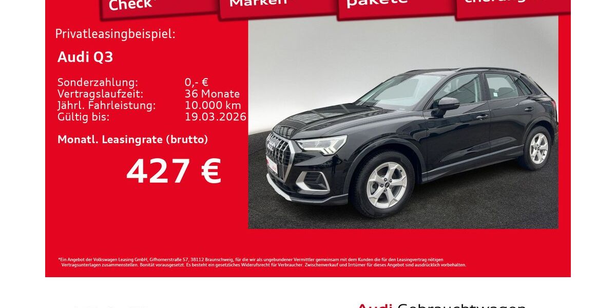Audi Q3 13.448 km 41.880 &euro; Hamburg 22529