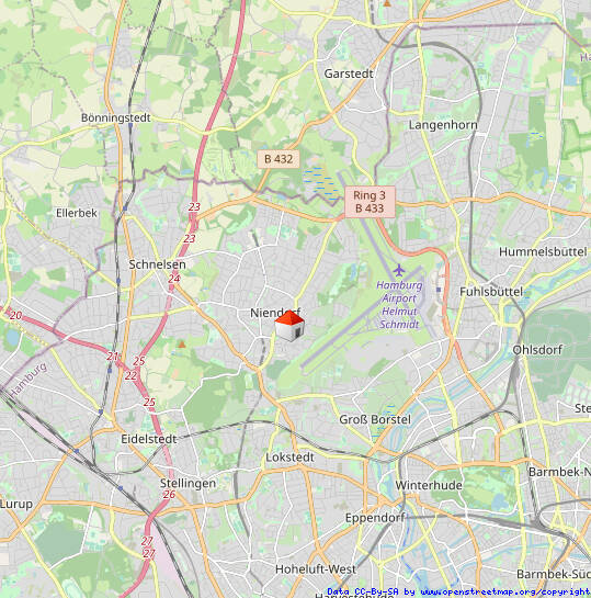 Etagenwohnung Hamburg Niendorf - 2 Zimmer, 75 m&sup2;, 1.170&euro; | Angebot:26191536