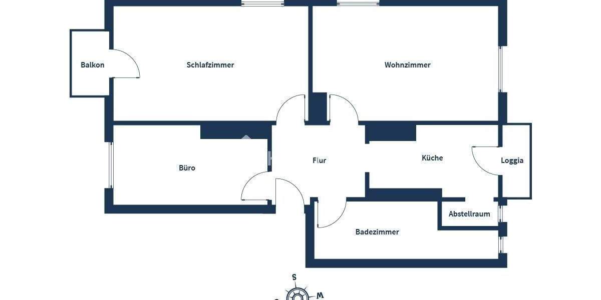 Etagenwohnung Hamburg Hamm - 3 Zimmer, 62 m&sup2;, 298.000&euro; | Angebot:25773294