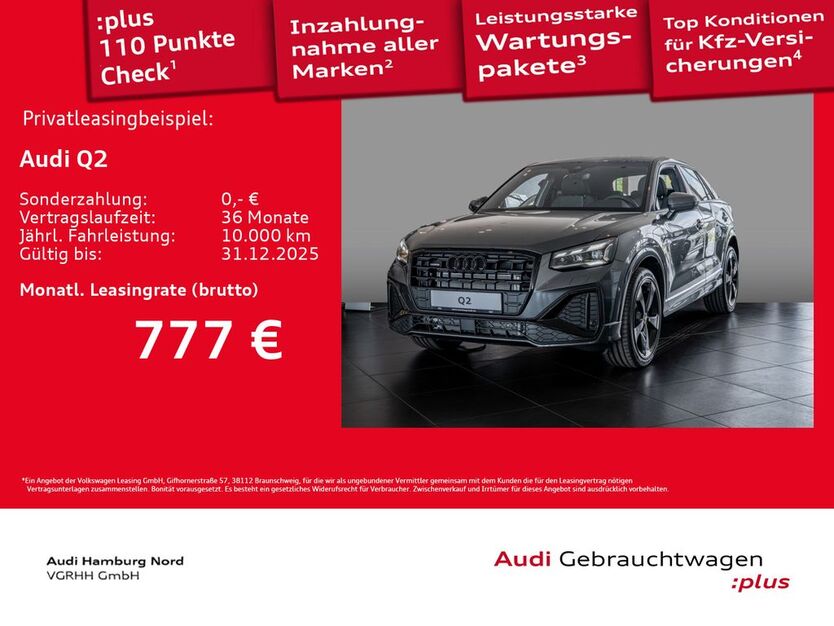 Audi Q2 1.890 km 52.172 € Hamburg 22419