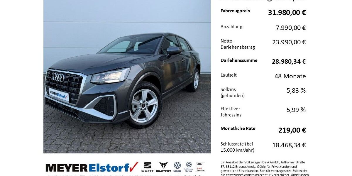 Audi Q2 2.600 km 31.980 &euro; Neu Wulmstorf 21629