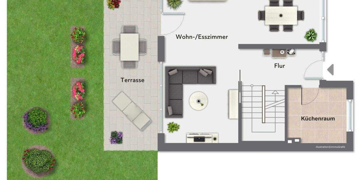 Reihenendhaus Norderstedt Harksheide - 3 Zimmer, 89 m&sup2;, 449.000&euro; | Angebot:24211589