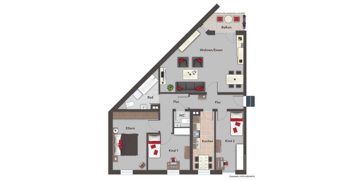 Etagenwohnung Glinde - 4 Zimmer, 104 m&sup2;, 1.610&euro; | Angebot:26247694