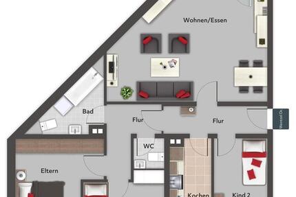 Wohnung Glinde - 4 Zimmer, 104 m&sup2;, 1.610&euro; | Angebot:26247694