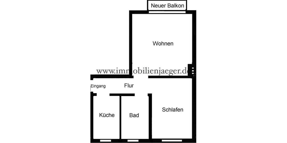 Etagenwohnung Hamburg Barmbek-Nord - 2 Zimmer, 54 m&sup2;, 895&euro; | Angebot:26875509