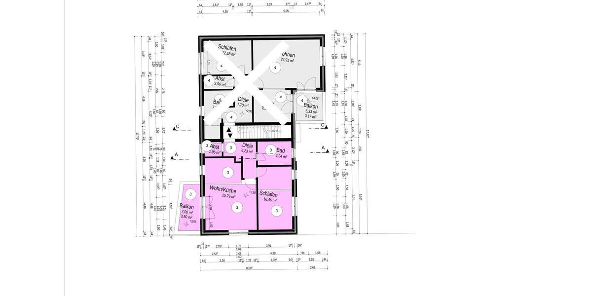 Etagenwohnung Hamburg Harburg - 2 Zimmer, 60 m&sup2;, 1.200&euro; | Angebot:26520386