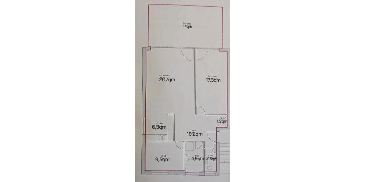 Terrassenwohnung Hamburg Altona - 3 Zimmer, 93 m&sup2;, 1.650&euro; | Angebot:26284145